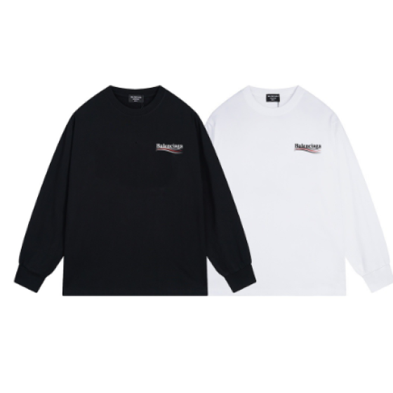 Balenciaga classic Coca-Cola wave logo print long-sleeved shirt